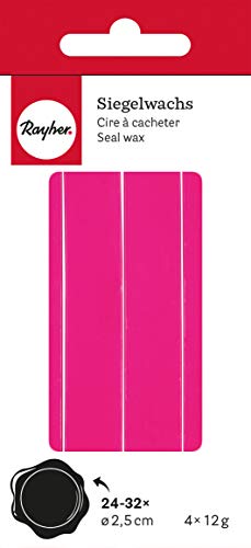 Rayher 32020264 Siegelwachs, pink, 4 Sticks á 12 g, ohne Docht Rayher 32020264 Siegelwachs, pink, 4 Sticks á 12 g, ohne Docht von Rayher