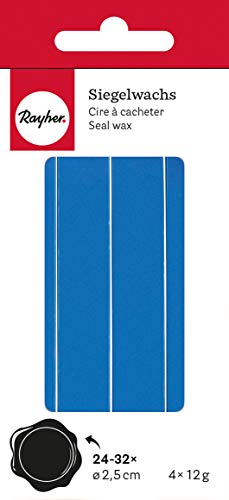 Rayher 32020376 Siegelwachs, royalblau, 4 Sticks á 12 g, ohne Docht Rayher 32020376 Siegelwachs, royalblau, 4 Sticks á 12 g, ohne Docht von Rayher