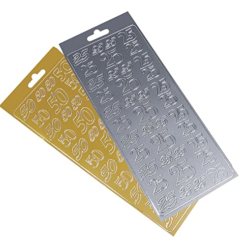 Rayher 3357222 Klebemotiv 25 , Bogen 10x24,5 cm, silber Rayher 3357222 Klebemotiv 25 , Bogen 10x24,5 cm, silber von Rayher