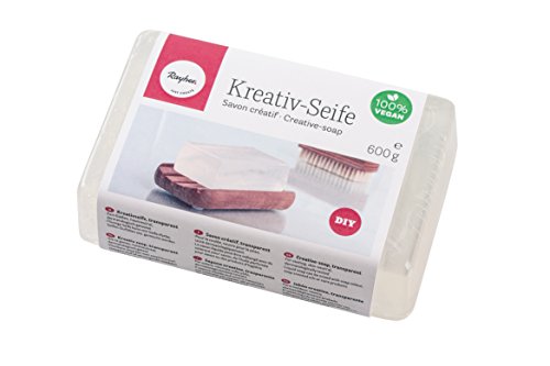 Rayher 34227000 Kreativ- Seife, hautfreundlich, Block 600 g, handgemacht, Wellness zum Selbermachen, 100% vegan, frei von tierischen Fetten und Ölen, Handseife, feste Seife, transparent/weiß Rayher 34227000 Kreativ- Seife, hautfreundlich, Block 600 g, handgemacht, Wellness zum Selbermachen, 100% vegan, frei von tierischen Fetten und Ölen, Handseife, feste Seife, transparent/weiß von Rayher