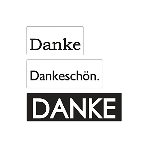 Rayher 34262000 Labels Danke, 30x15mm, 40x15mm, 50x15mm, SB-Btl 3Stück Rayher 34262000 Labels Danke, 30x15mm, 40x15mm, 50x15mm, SB-Btl 3Stück von Rayher