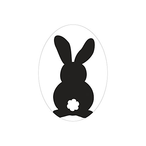 Rayher 34312000 Labels Hase, 55x40mm, oval, SB-Btl 1Stück, Farblos Rayher 34312000 Labels Hase, 55x40mm, oval, SB-Btl 1Stück, Farblos von Rayher