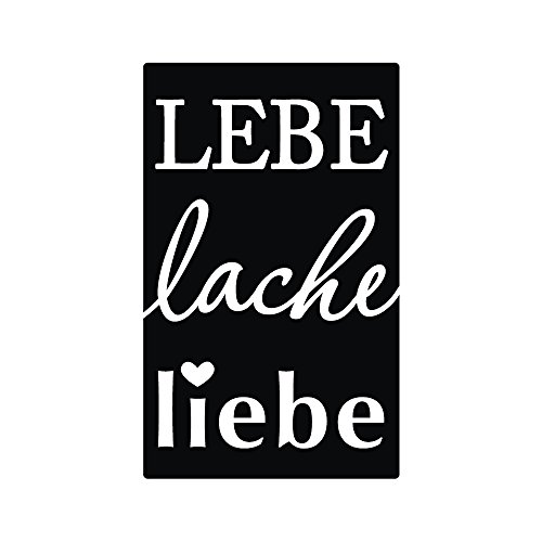 Rayher 34313000 Labels D Lebe,lache,liebe, 40x65mm, SB-Btl 1Stück, Farblos Rayher 34313000 Labels D Lebe,lache,liebe, 40x65mm, SB-Btl 1Stück, Farblos von Rayher