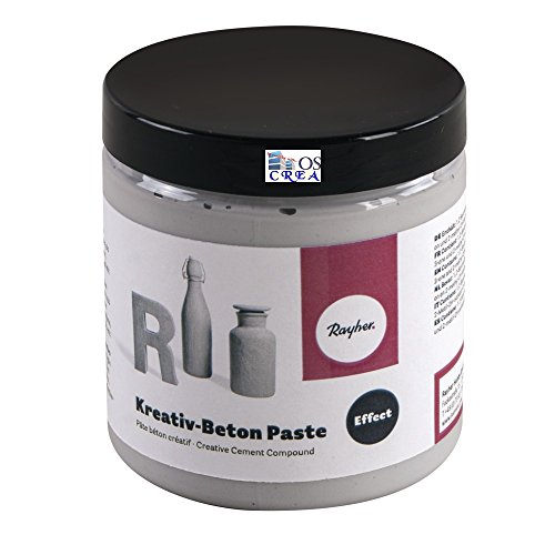 Rayher 34329000 Kreativ-Beton Paste, Dose 250 ml, Betongrau, auf Wasserbasis, Betonpaste für innen und außen, 0.71 x 0.71 x 0.8 cm Rayher 34329000 Kreativ-Beton Paste, Dose 250 ml, Betongrau, auf Wasserbasis, Betonpaste für innen und außen, 0.71 x 0.71 x 0.8 cm von Rayher