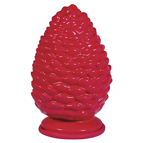 Rayher 34388000 Latex Vollform-Gießform Pinienzapfen, Rot, Maße mit Sockel 9,5 x 15 cm, befüllbar mit Kreativ-Beton, Raysin, Gipspulver, Keramikpulver, Seife, Wachs etc. von Rayher