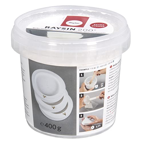 Rayher 34405102 Raysin 200 Gießpulver, 400g Eimer, Gießmasse weiß, Reliefgießpulver, lufthärtend und geruchslos Rayher 34405102 Raysin 200 Gießpulver, 400g Eimer, Gießmasse weiß, Reliefgießpulver, lufthärtend und geruchslos von Rayher