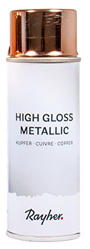 Rayher 34424638 High gloss Metallic Spray, kupfer, Dose 200 ml, hochglänzender Metallic-Effektspray, Acrylspray für Metalleffekte, für den Innenbereich Rayher 34424638 High gloss Metallic Spray, kupfer, Dose 200 ml, hochglänzender Metallic-Effektspray, Acrylspray für Metalleffekte, für den Innenbereich von Rayher