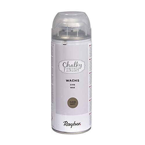 Rayher 34441000 Chalky Finish Spray Wachs, Dose 400ml, Wachsspray, Schutzwachs, farblos Rayher 34441000 Chalky Finish Spray Wachs, Dose 400ml, Wachsspray, Schutzwachs, farblos von Rayher