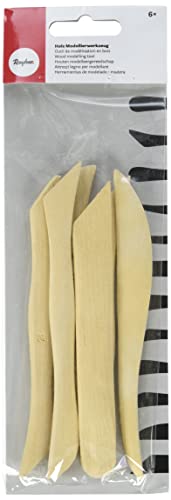Rayher 34455505 Holz Modellierwerkzeuge, natur, 6 Stück, 12 verschiedene Spitzen, verschiedene Formen, ideal zum Bearbeiten vieler Modelliermassen, perfekt für Anfänger und Fortgeschrittene Rayher 34455505 Holz Modellierwerkzeuge, natur, 6 Stück, 12 verschiedene Spitzen, verschiedene Formen, ideal zum Bearbeiten vieler Modelliermassen, perfekt für Anfänger und Fortgeschrittene von Rayher