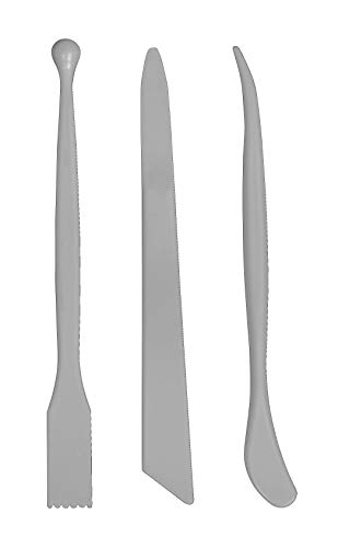 Rayher 34456558 Kunststoff Modellierwerkzeug, steingrau, 3 Stück, 6 verschiedene Spitzen, verschiedene Formen, ideal zum Bearbeiten vieler Modelliermassen, perfekt für Anfänger und Fortgeschrittene Rayher 34456558 Kunststoff Modellierwerkzeug, steingrau, 3 Stück, 6 verschiedene Spitzen, verschiedene Formen, ideal zum Bearbeiten vieler Modelliermassen, perfekt für Anfänger und Fortgeschrittene von Rayher