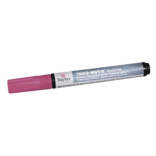 Rayher 35000262 Textil-Marker deckend, Rundspitze 2-4 mm, mit Ventil, babyrosa Rayher 35000262 Textil-Marker deckend, Rundspitze 2-4 mm, mit Ventil, babyrosa von Rayher