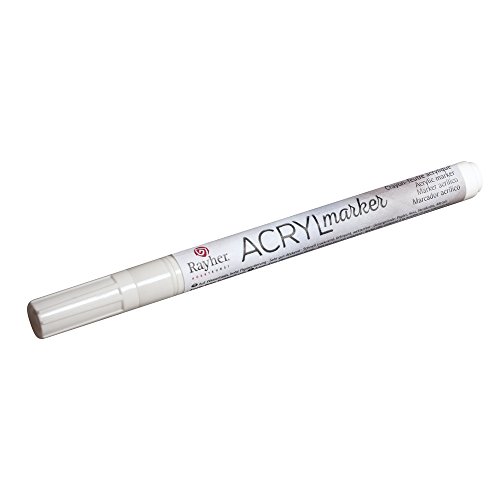 Rayher 35006102 Acryl-Marker, Rundspitze 1-2 mm, mit Ventil, weiß Rayher 35006102 Acryl-Marker, Rundspitze 1-2 mm, mit Ventil, weiß von Rayher