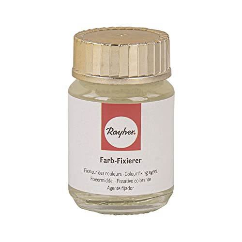 Rayher 35020000 Farb-Fixierer für Batik-Handfärbefarbe, Flasche 25 ml, Farbfixierer für Batikfarbe, Textilfärbefarbe Rayher 35020000 Farb-Fixierer für Batik-Handfärbefarbe, Flasche 25 ml, Farbfixierer für Batikfarbe, Textilfärbefarbe von Rayher