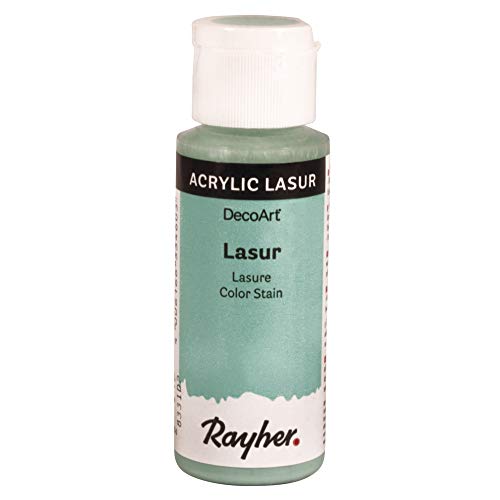 Rayher 35023390 Lasur, Flasche 59 ml, Holzlasur, Farbe für Holz, transparente, nicht deckende Acrylfarbe, veredelt unbehandeltes Holz und andere saugende Untergründe, lagune Rayher 35023390 Lasur, Flasche 59 ml, Holzlasur, Farbe für Holz, transparente, nicht deckende Acrylfarbe, veredelt unbehandeltes Holz und andere saugende Untergründe, lagune von Rayher
