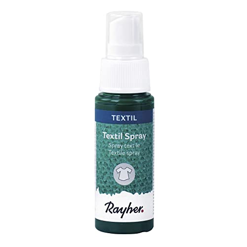 Rayher 35027430 Textil Spray, piniengrün, Flasche 50 ml, Textil-Sprühfarbe, farbintensive leuchtende Stofffarbe für helle Textilien, auf Wasserbasis Rayher 35027430 Textil Spray, piniengrün, Flasche 50 ml, Textil-Sprühfarbe, farbintensive leuchtende Stofffarbe für helle Textilien, auf Wasserbasis von Rayher
