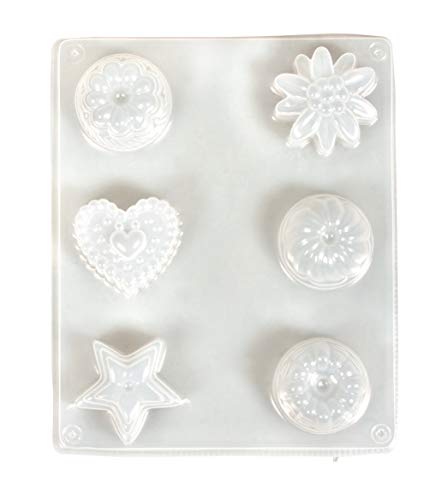 Rayher 36101000 Gießform Petit Fours für Beton, Seife, Wachs und Schokolade, Form mit sechs kleinen Gebäckstücken, 4-4,5 cm Rayher 36101000 Gießform Petit Fours für Beton, Seife, Wachs und Schokolade, Form mit sechs kleinen Gebäckstücken, 4-4,5 cm von Rayher