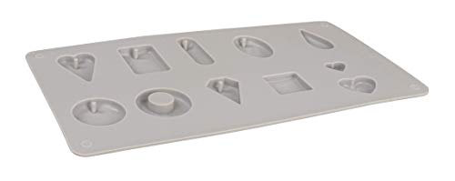 Rayher 36109000 Silikon Gießform Anhänger, 14,5 x 26 x 1 cm, 11 Motive, Form zum Ausgießen mit Schmuck-Beton, Art Resin Gießharz, Raysin-Gießpulver, Schmuckanhänger, Geschenkanhänger, Grau Rayher 36109000 Silikon Gießform Anhänger, 14,5 x 26 x 1 cm, 11 Motive, Form zum Ausgießen mit Schmuck-Beton, Art Resin Gießharz, Raysin-Gießpulver, Schmuckanhänger, Geschenkanhänger, Grau von Rayher
