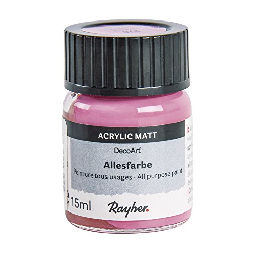 Rayher 38039276 Allesfarbe, Glas 15 ml, fuchsia von Rayher