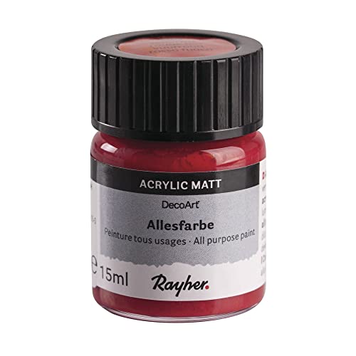Rayher 38039282 Allesfarbe, Glas 15 ml, karminrot Rayher 38039282 Allesfarbe, Glas 15 ml, karminrot von Rayher