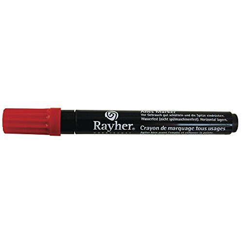 Rayher 3824918 Alles-Marker, Rundspitze 2-4mm, mit Ventil, rot Rayher 3824918 Alles-Marker, Rundspitze 2-4mm, mit Ventil, rot von Rayher