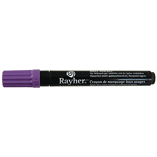 Rayher 3824939 Alles-Marker, Rundspitze 2-4mm, mit Ventil, lila Rayher 3824939 Alles-Marker, Rundspitze 2-4mm, mit Ventil, lila von Rayher