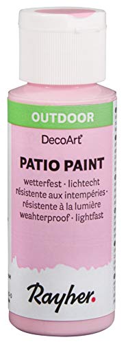 Rayher 38610262 Patio Paint, babyrosa, Flasche 59 ml, wetterfeste Acrylfarbe für Den Außenbereich, lichtecht, Farbe für Innen und außen, Outdoor-Farbe Rayher 38610262 Patio Paint, babyrosa, Flasche 59 ml, wetterfeste Acrylfarbe für Den Außenbereich, lichtecht, Farbe für Innen und außen, Outdoor-Farbe von Rayher