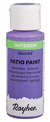 Rayher 38610314 Patio Paint, violett, Flasche 59 ml, wetterfeste Acrylfarbe für Den Außenbereich, lichtecht, Farbe für Innen und außen, Outdoor-Farbe Rayher 38610314 Patio Paint, violett, Flasche 59 ml, wetterfeste Acrylfarbe für Den Außenbereich, lichtecht, Farbe für Innen und außen, Outdoor-Farbe von Rayher