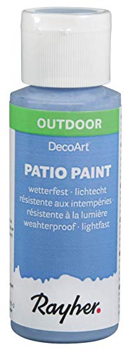 RAYHER HOBBY Rayher 38610366 Patio Paint, bayr. blau, Flasche 59 ml, wetterfeste Acrylfarbe für Den Außenbereich, lichtecht, Farbe für Innen und außen, Outdoor-Farbe RAYHER HOBBY Rayher 38610366 Patio Paint, bayr. blau, Flasche 59 ml, wetterfeste Acrylfarbe für Den Außenbereich, lichtecht, Farbe für Innen und außen, Outdoor-Farbe von Rayher