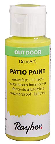 Rayher 38610409 Patio Paint, pastellgrün, Flasche 59 ml, wetterfeste Acrylfarbe für Den Außenbereich, lichtecht, Farbe für Innen und außen, Outdoor-Farbe von Rayher