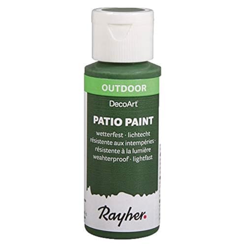 Rayher 38610454 Patio Paint, artischocke, Flasche 59 ml, wetterfeste Acrylfarbe für Den Außenbereich, lichtecht, Farbe für Innen und außen, Outdoor-Farbe von Rayher