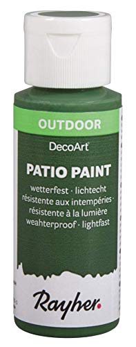 Rayher 38610454 Patio Paint, artischocke, Flasche 59 ml, wetterfeste Acrylfarbe für Den Außenbereich, lichtecht, Farbe für Innen und außen, Outdoor-Farbe von Rayher