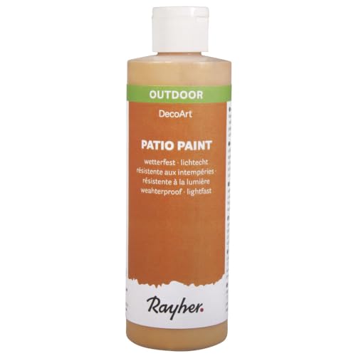 Rayher Hobby 38611620 Patio-Paint, Flasche 236 ml, brilliant gold, Sonstige von Rayher