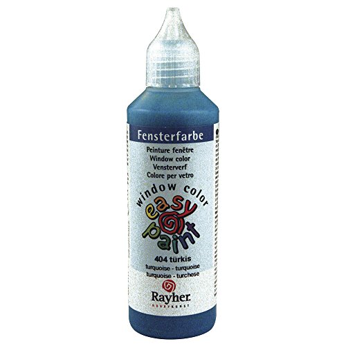Rayher 38700404 Fensterfarbe easy paint , Flasche 80 ml, türkis Rayher 38700404 Fensterfarbe easy paint , Flasche 80 ml, türkis von Rayher
