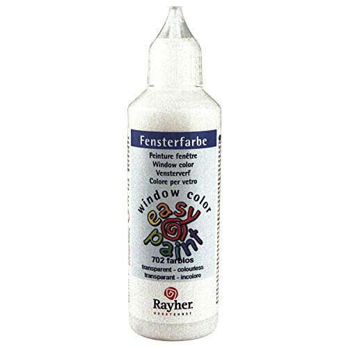 Rayher 38700702 Fensterfarbe easy paint , Flasche 80 ml, farblos Rayher 38700702 Fensterfarbe easy paint , Flasche 80 ml, farblos von Rayher