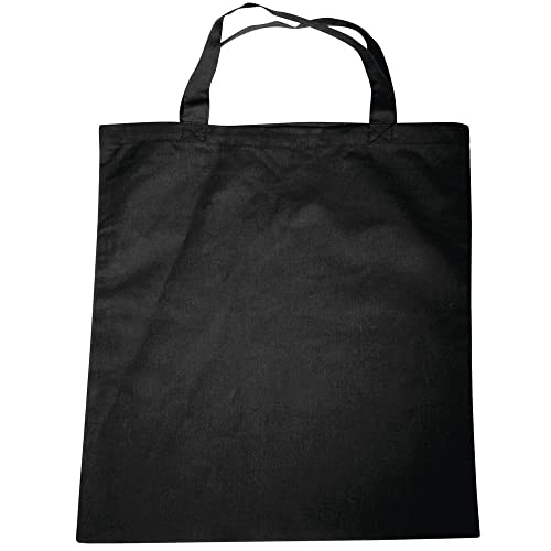 Rayher 38705576 Baumwoll- Tragetasche, 38x42cm, schwarz von Rayher