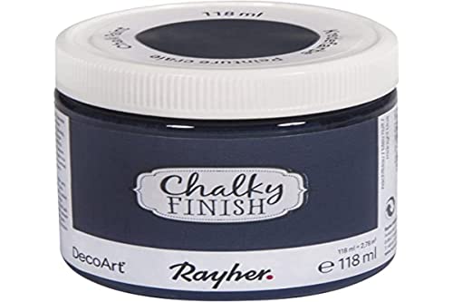 Rayher 38867387 Chalky Finish, nachtblau, Dose 118 ml (1er Pack) von Rayher