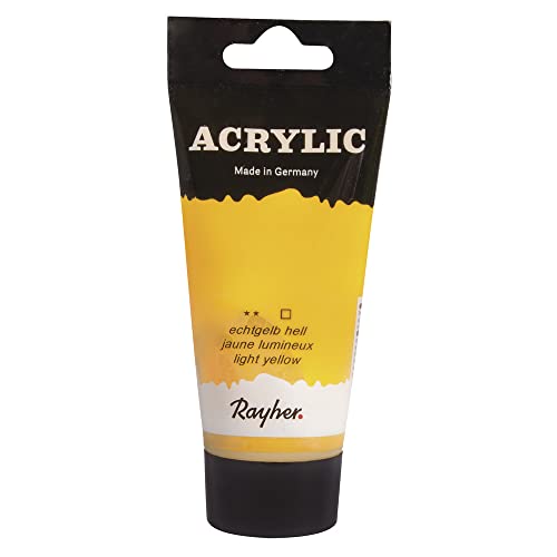 Rayher 38912159 Acrylic, Künstleracrylfarbe, SB-Tube 75ml, echtgelb he Rayher 38912159 Acrylic, Künstleracrylfarbe, SB-Tube 75ml, echtgelb he von Rayher