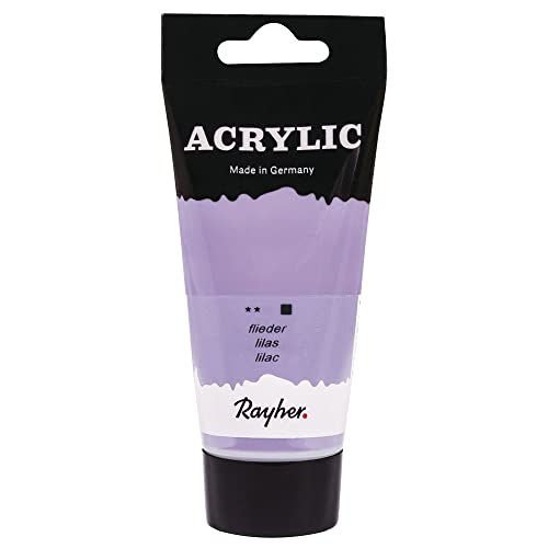 Rayher 38912308 Acrylic, Künstleracrylfarbe, SB-Tube 75ml, flieder von Rayher