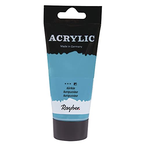 Rayher 38912404 Acrylic, Künstleracrylfarbe, SB-Tube 75ml, türkis Rayher 38912404 Acrylic, Künstleracrylfarbe, SB-Tube 75ml, türkis von Rayher