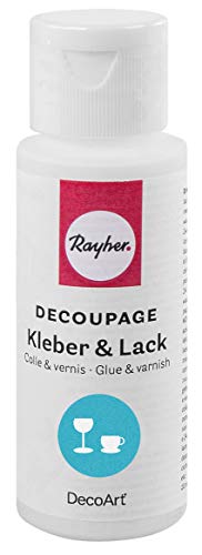 Rayher 38928000 Decoupage Kleber&Lack für Glas, spülmaschinenfest, Fla, Verschiedenen Farben Rayher 38928000 Decoupage Kleber&Lack für Glas, spülmaschinenfest, Fla, Verschiedenen Farben von Rayher