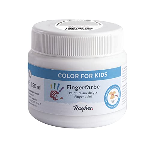 Rayher 38959102 Fingerfarbe, Dose 150 ml, weiß Rayher 38959102 Fingerfarbe, Dose 150 ml, weiß von Rayher