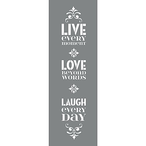 Rayher 38977000 Schablone Lebe den Tag, 15,25x45,72cm, SB-Btl 2Stück Rayher 38977000 Schablone Lebe den Tag, 15,25x45,72cm, SB-Btl 2Stück von Rayher