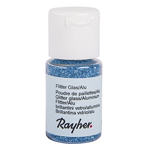 Rayher 3925108 Flitter Glas/Alu, Fläschchen 10 ml, h.blau Rayher 3925108 Flitter Glas/Alu, Fläschchen 10 ml, h.blau von Rayher