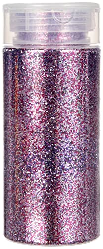 Rayher 3925838 Streuflitter, Dose mit Streudeckel, 110 g, Glitzer ideal zum Basteln, zum Dekorieren von Papier, Karton, Holz, Styropor, Keramik, Stein, pink-lila von Rayher