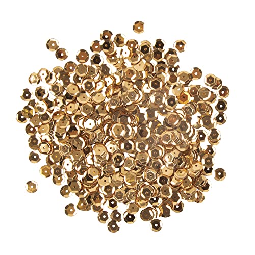 Rayher 3926906 Pailletten, 6 mm, gewölbt, SB-Btl. 500 Stück, gold Rayher 3926906 Pailletten, 6 mm, gewölbt, SB-Btl. 500 Stück, gold von Rayher