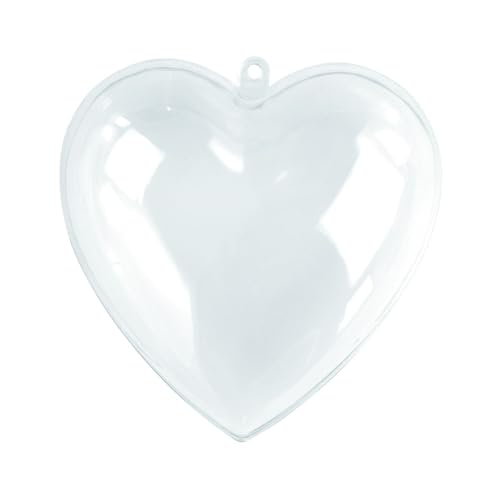 Rayher 3933737 Plastik-Herz, 2tlg., 10 cm, kristall Rayher 3933737 Plastik-Herz, 2tlg., 10 cm, kristall von Rayher