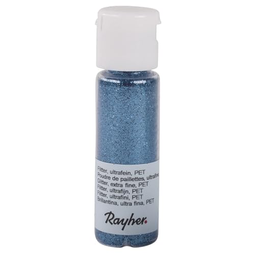 Rayher 39420374 Flitter, ultrafein, PET, Fläschchen 20 ml, azurblau Rayher 39420374 Flitter, ultrafein, PET, Fläschchen 20 ml, azurblau von Rayher