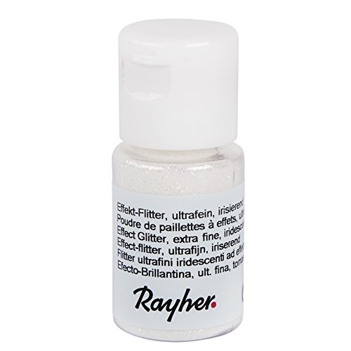 Rayher 39421120 Effekt-Flitter, ultrafein, irisierend, PET, Fläschchen von Rayher
