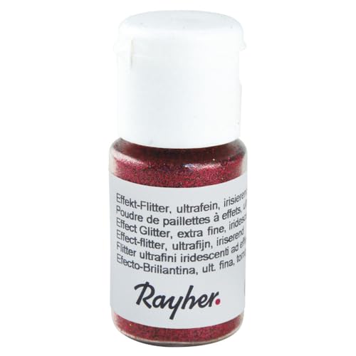 Rayher 39421286 Effekt-Flitter, ultrafein, irisierend, PET, Fläschchen 10 ml, kirschrot Rayher 39421286 Effekt-Flitter, ultrafein, irisierend, PET, Fläschchen 10 ml, kirschrot von Rayher