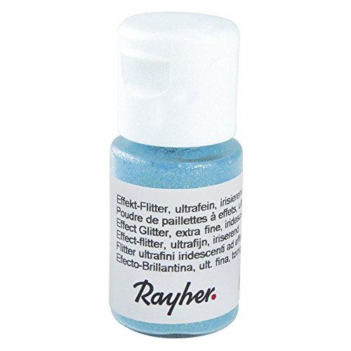 Rayher 39421354 Effekt-Flitter, ultrafein, irisierend, PET, Fläschchen von Rayher